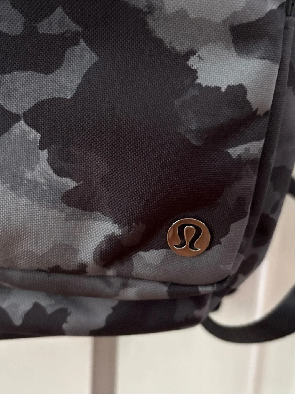 lululemon athletica Black Gray Camo Backpack